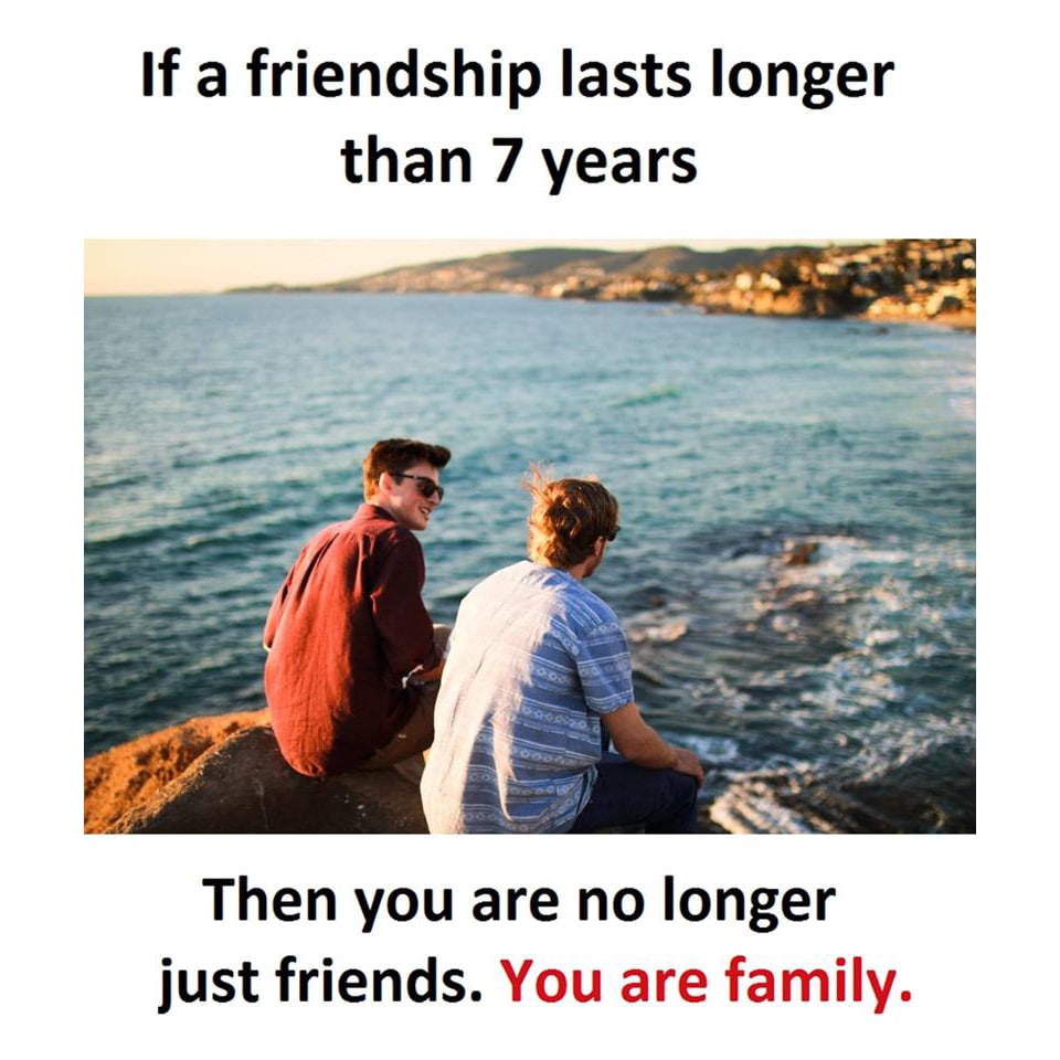 If a friendship last longer than 7 years 
